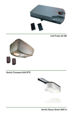 motor, porte de garage, life, somfy